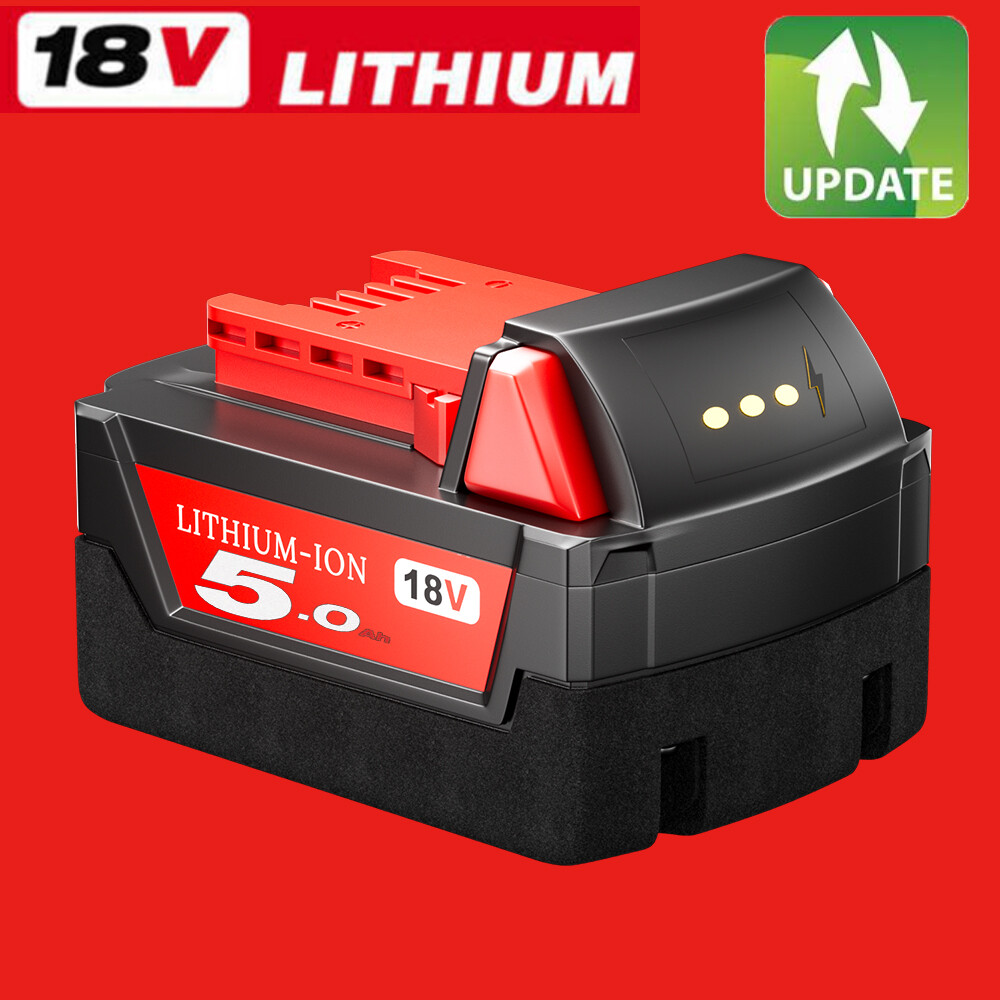 2x 18V 5.0Amp FOR Milwaukee 48-11-1812 M18 FUEL Lithium-Ion High Output Battery