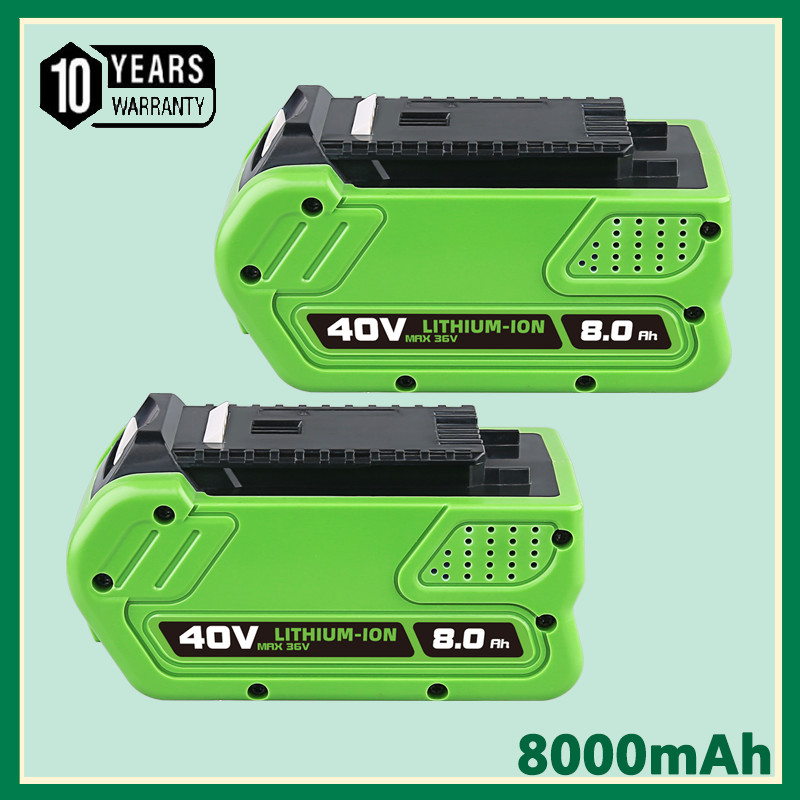 2PACK 40VOLT For Greenworks 40V Lithium G-MAX Battery 29462 29482 29252 29472