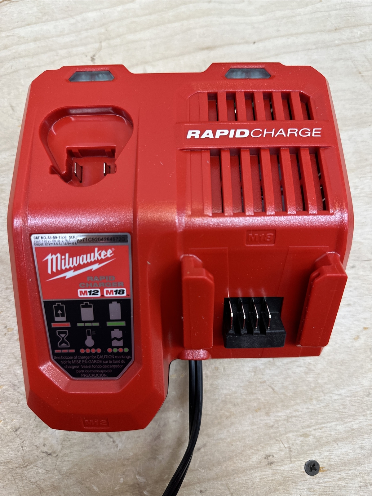 GENUINE RAPID Milwaukee 48-59-1808 Charger M12, M18