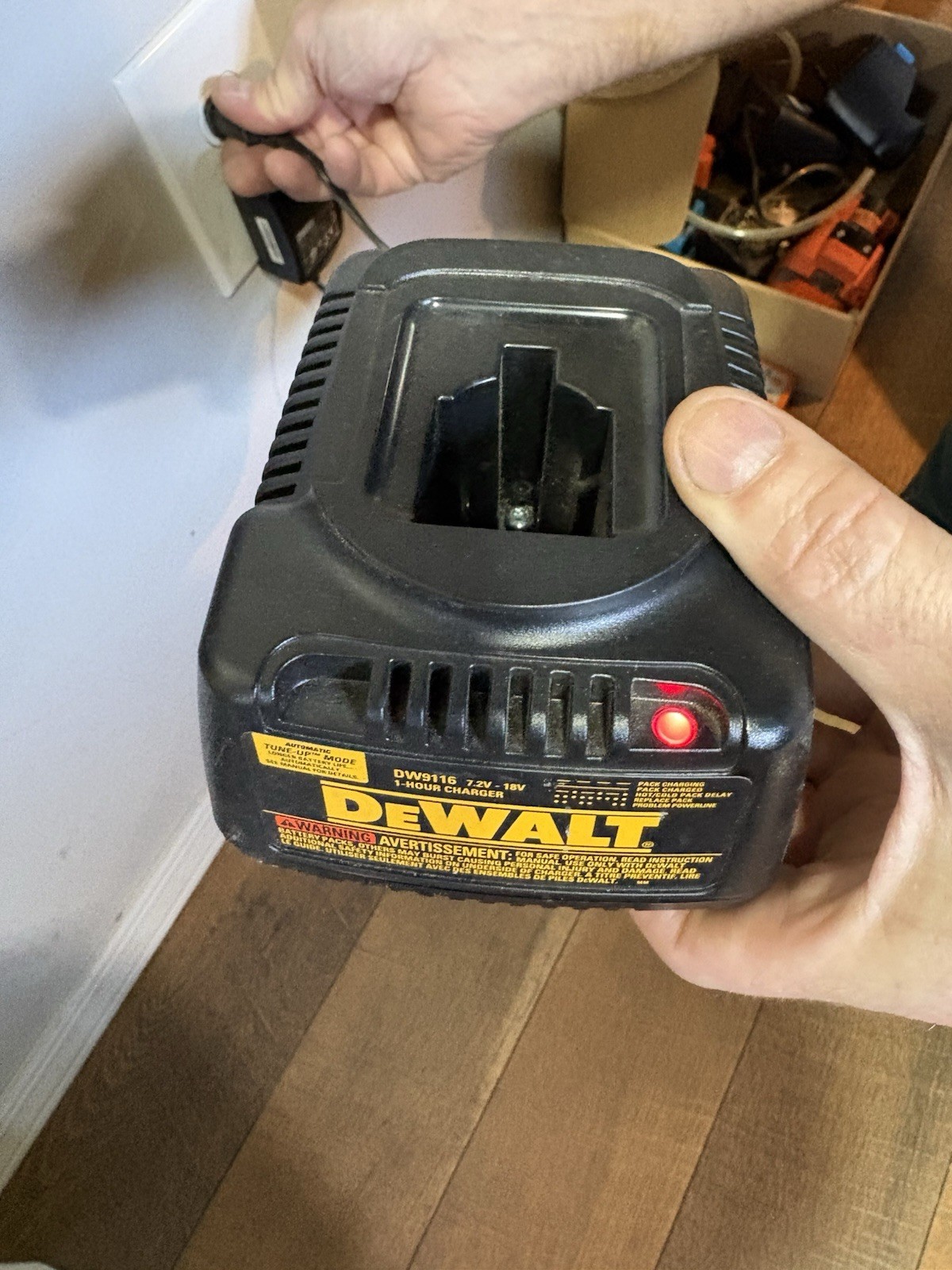 DEWALT DW9116 7.2V-18V 1-Hour Power Tool Battery Charger, Black