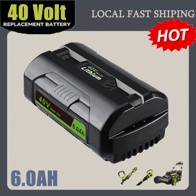 1-4PCS For Ryobi 40Volt 6.0Ah Battery High Capacity Lithium ion OP4050 OP40602