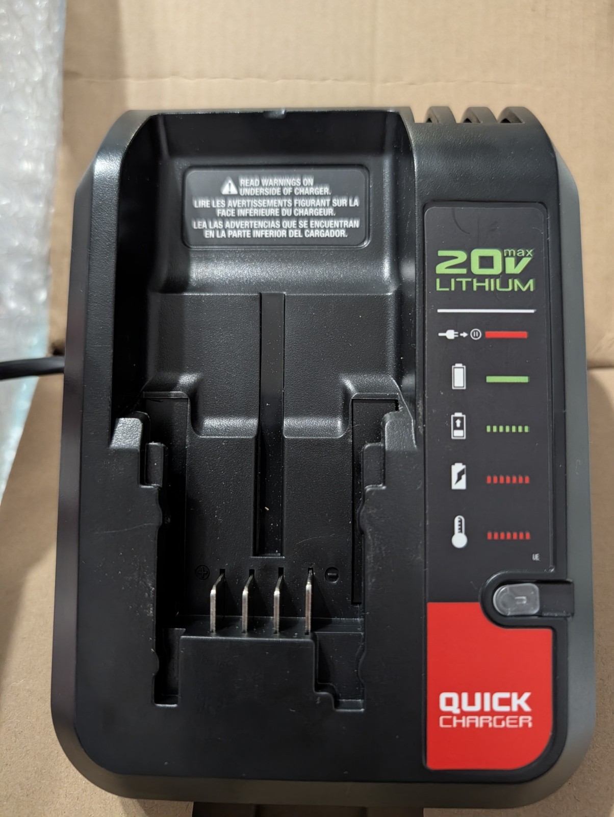 Porter Cable PCC692L 20V Max Lithium-Ion Quick Battery Charger