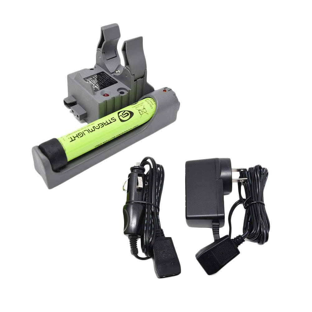 Streamlight Stinger Piggyback Smart Charger Holder Battery Ac Charge 12V Dc Car