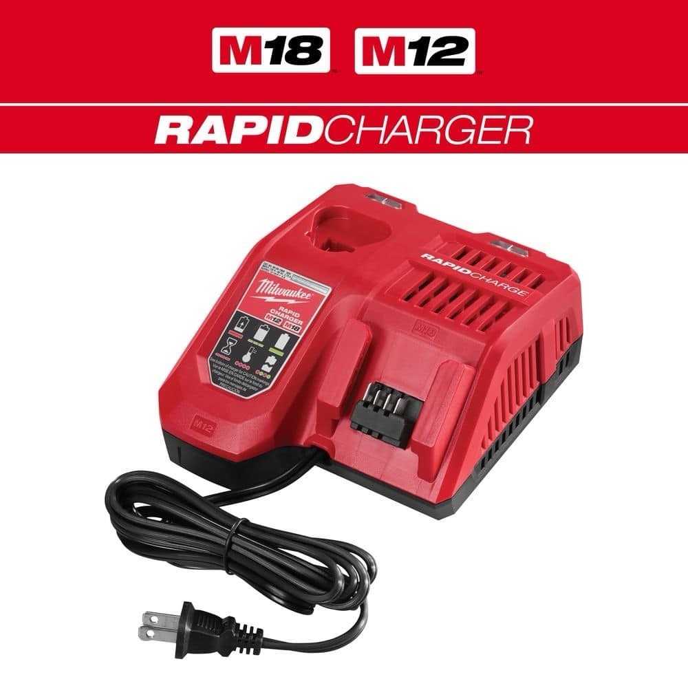 Milwaukee 48-59-1812 Dual Voltage Battery Charger for M12 M18 18v 12v