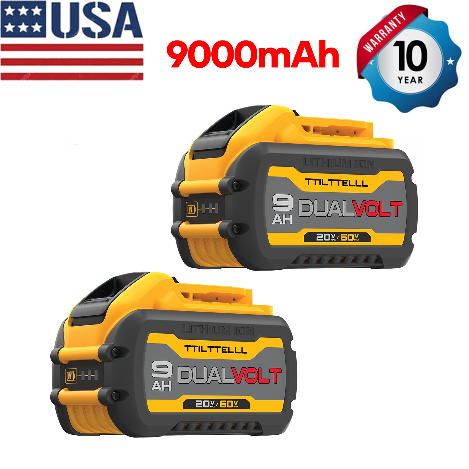 9.0Ah /12.0Ah DCB609 Lithium-Ion Battery /Charger For Dewalt 20V 60V FLEX VOLT~