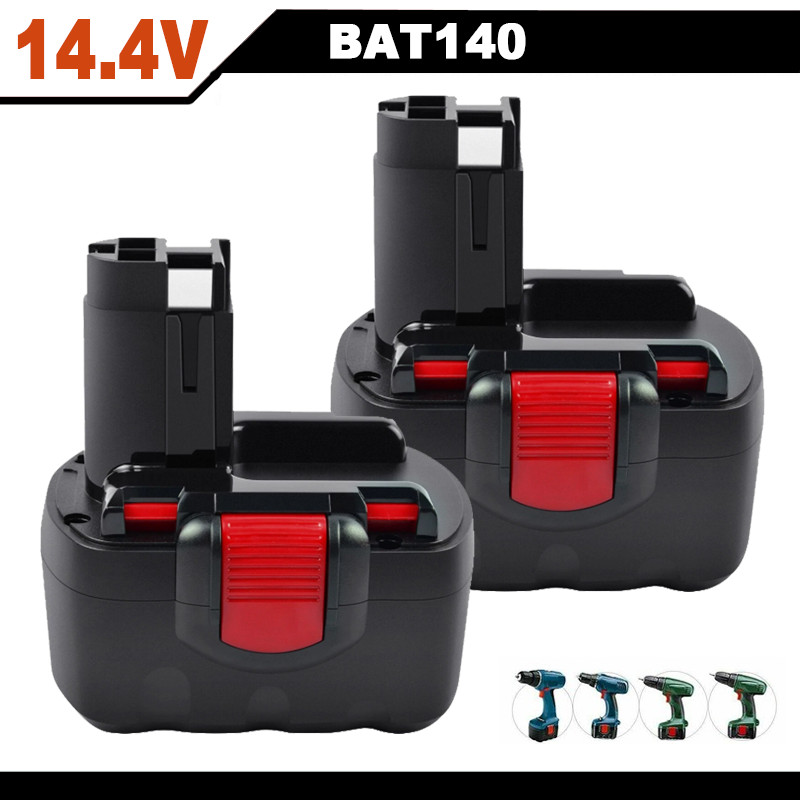 2Pack 14.4V 4.6Ah Battery for BOSCH BAT140 Cordless BAT038 BAT040 BAT038 BAT159