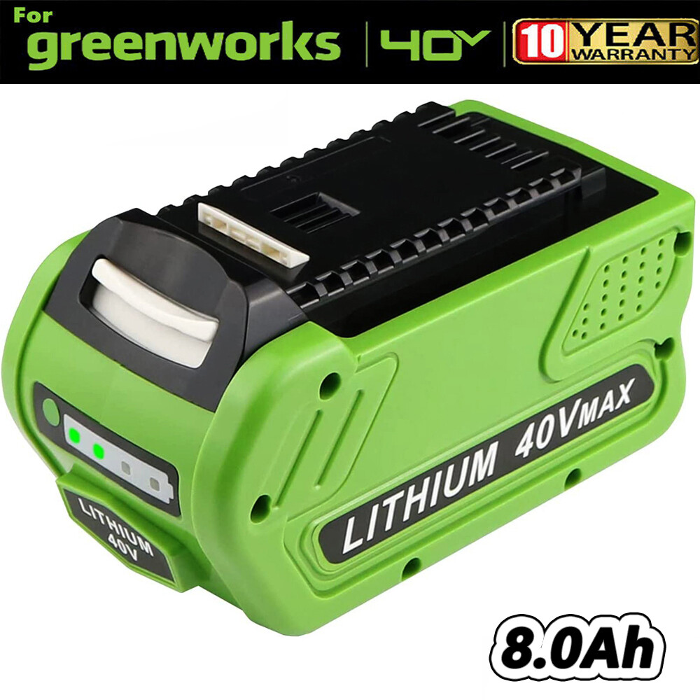 For Greenworks 40 Volt G-MAX 29462 Battery 29482 29252 29472 8.0Ah/6.0Ah Lithium