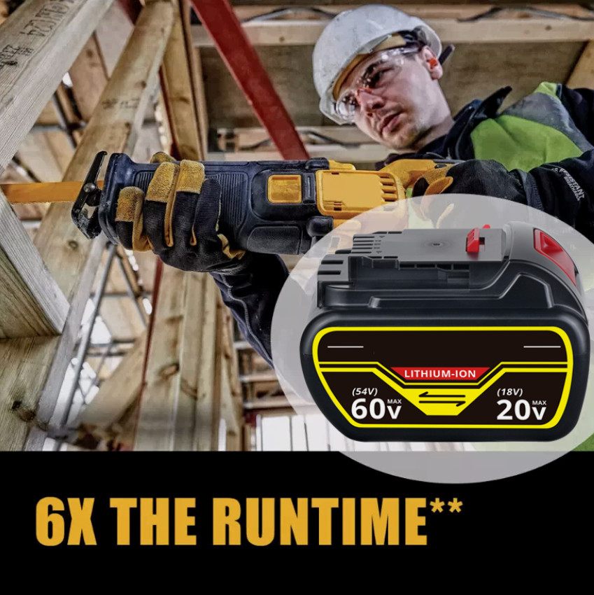 9.0Ah For DEWALT 20V/60V MAX FLEXVOLT Lithium-ion Battery DCB609-2 DCB612 DCB606