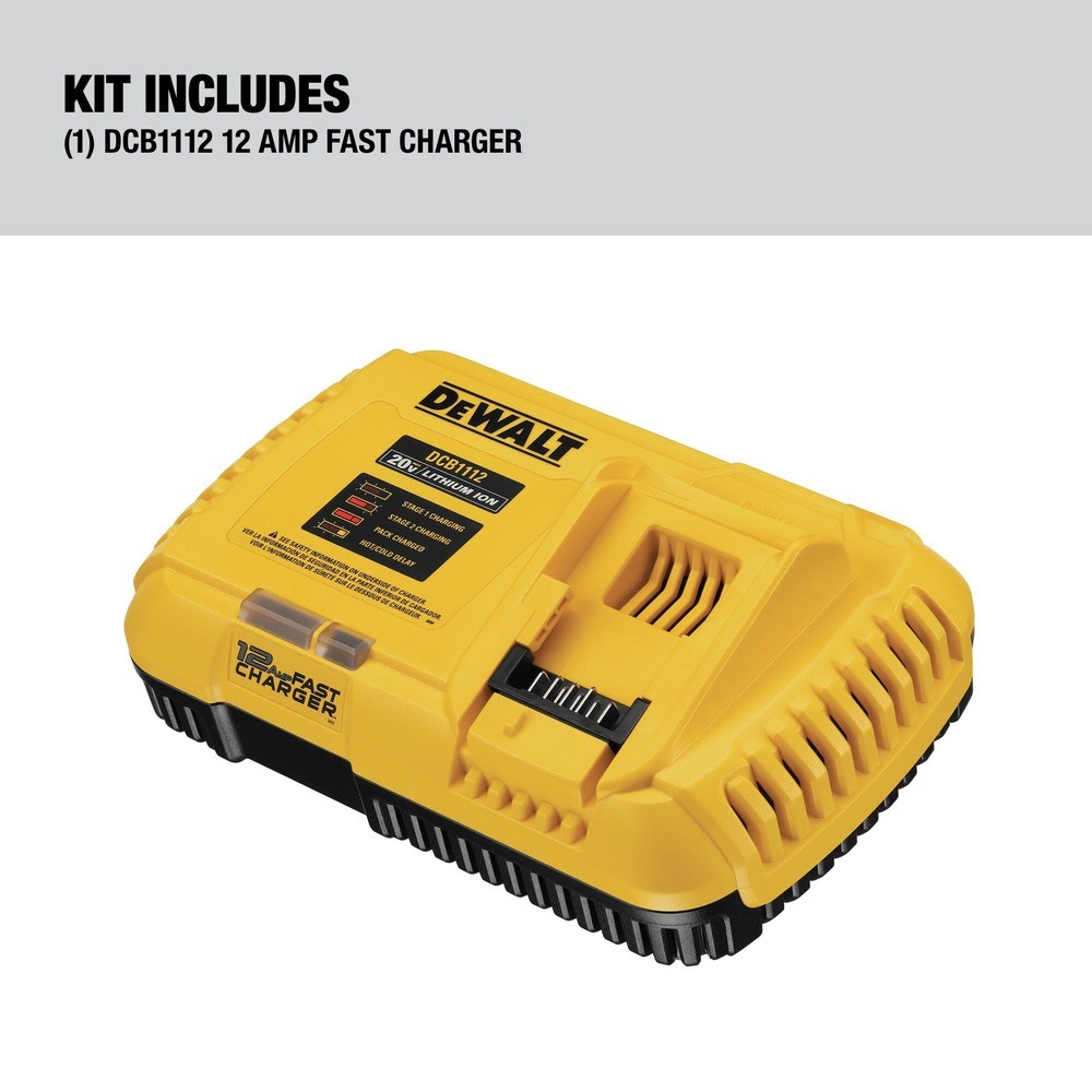DeWalt DCB1112R 20V MAX FLEXVOLT 12 Amp Fast Charger Certified Refurbished