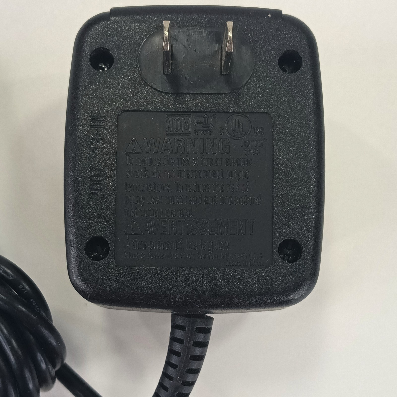 Black & Decker Fire Storm FS180DC UD-18V2C Dual Port Battery Charger 18V TESTED
