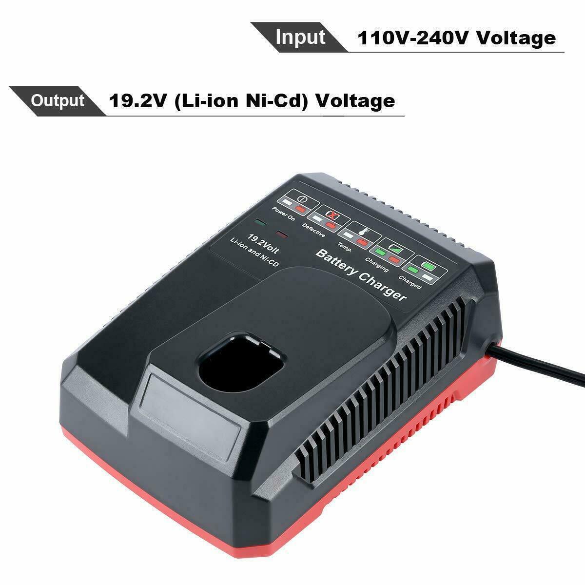 2Pack 8.0Ah for Craftsman 19.2V Lithium XCP Battery C3 DieHard 11375 OR Charger