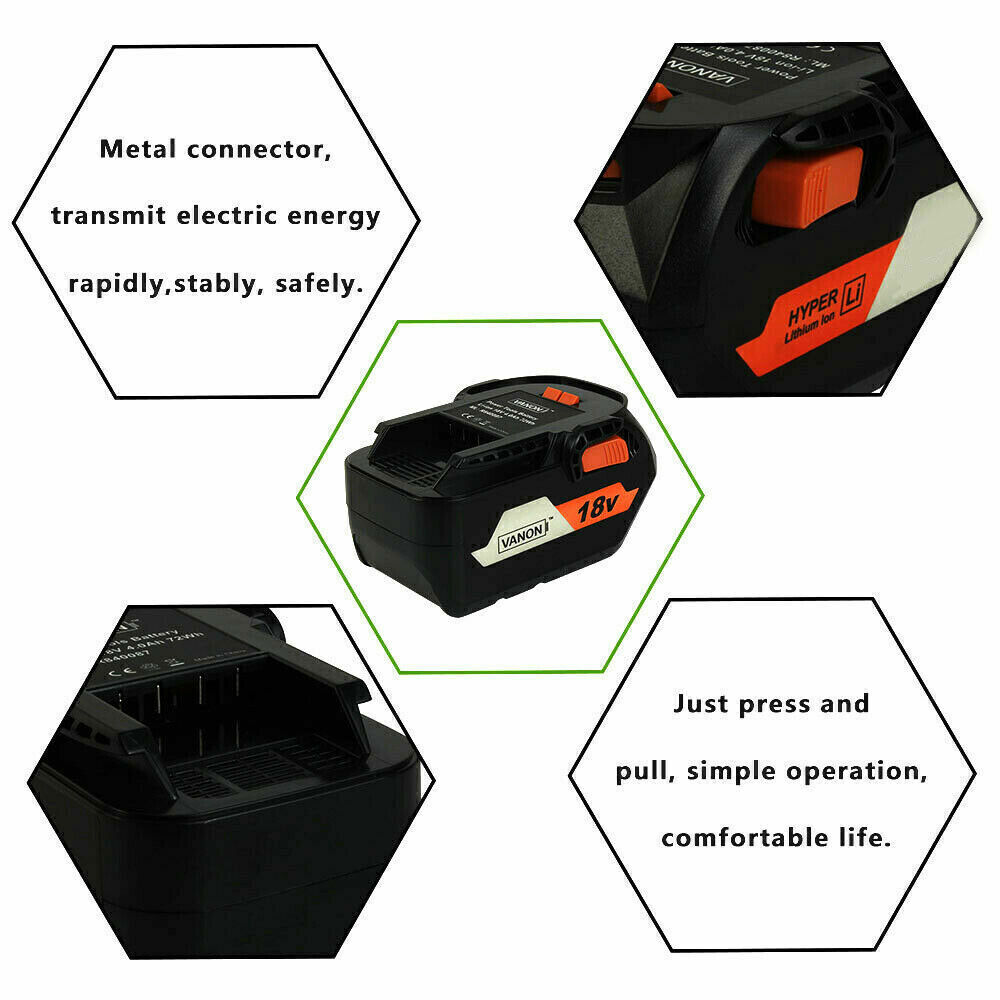 1-4x for Ridgid R840085 Lithium Battery Rigid 18V 6.0/3.0ah R840087 Power Tools