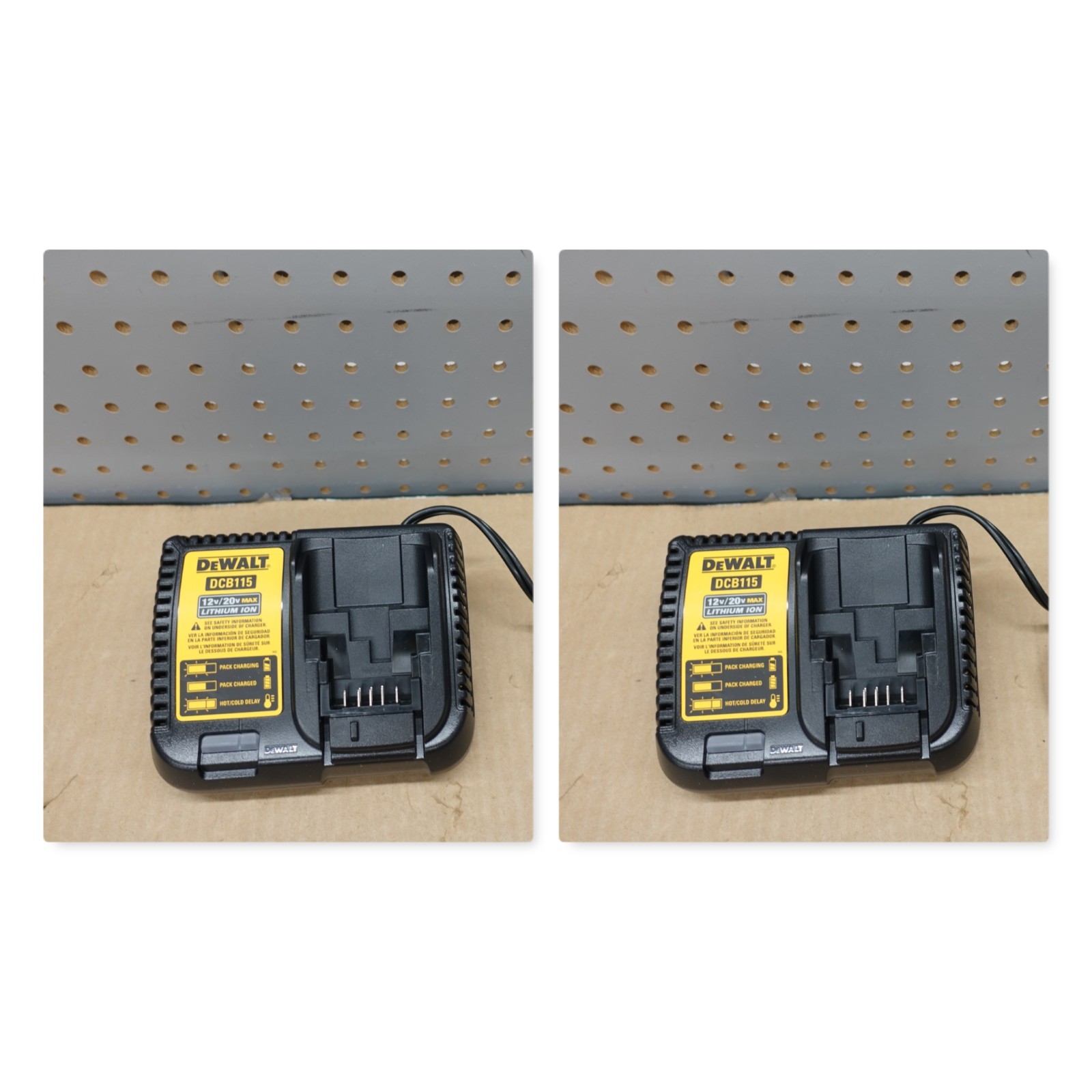 Dewalt DCB115 12-20V Max Lithium ION FAST Charger (2-Pieces)
