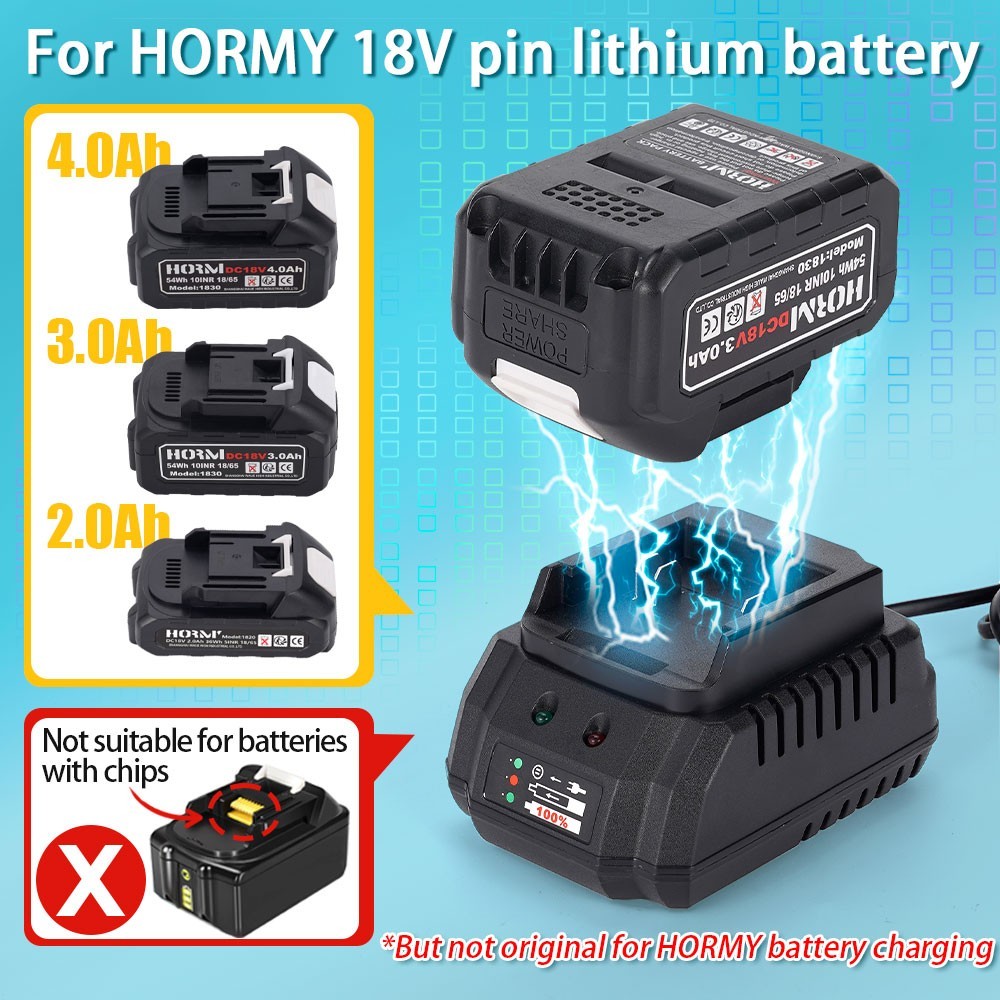 Replacement Battery Charger US Plug For Makita 18V Battery BL1415 BL1815 BL1830