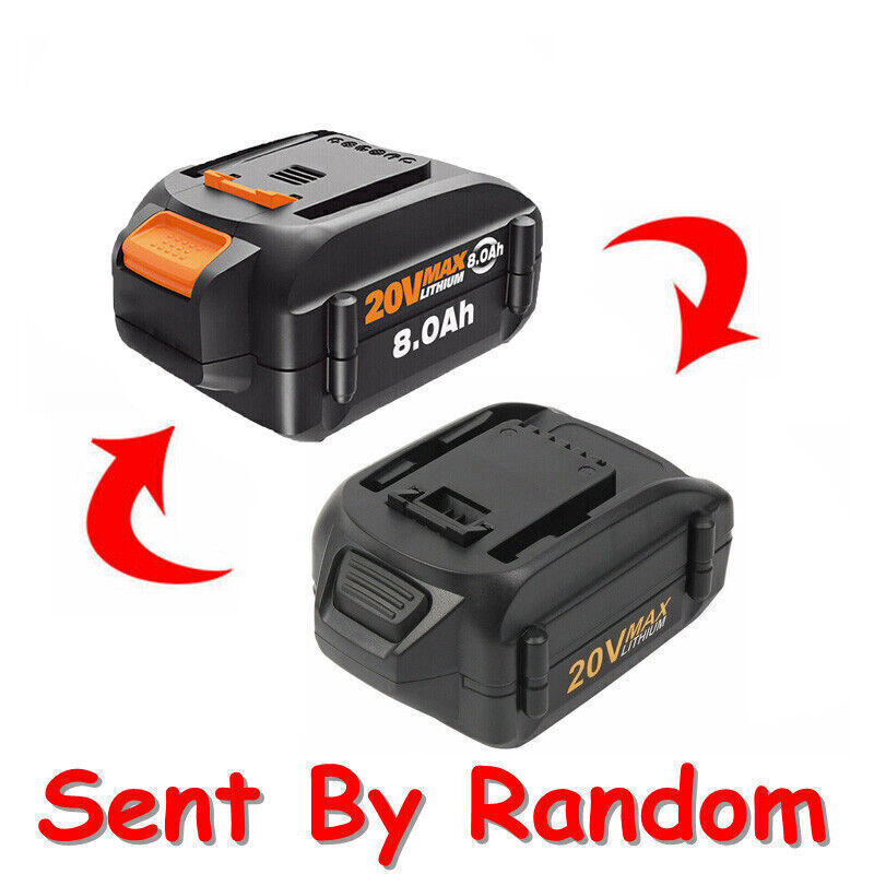 20V 8.0AH MAX Extend Lithium For WORX Battery 20Volt WA3520 WA3525 WA3575 WG155
