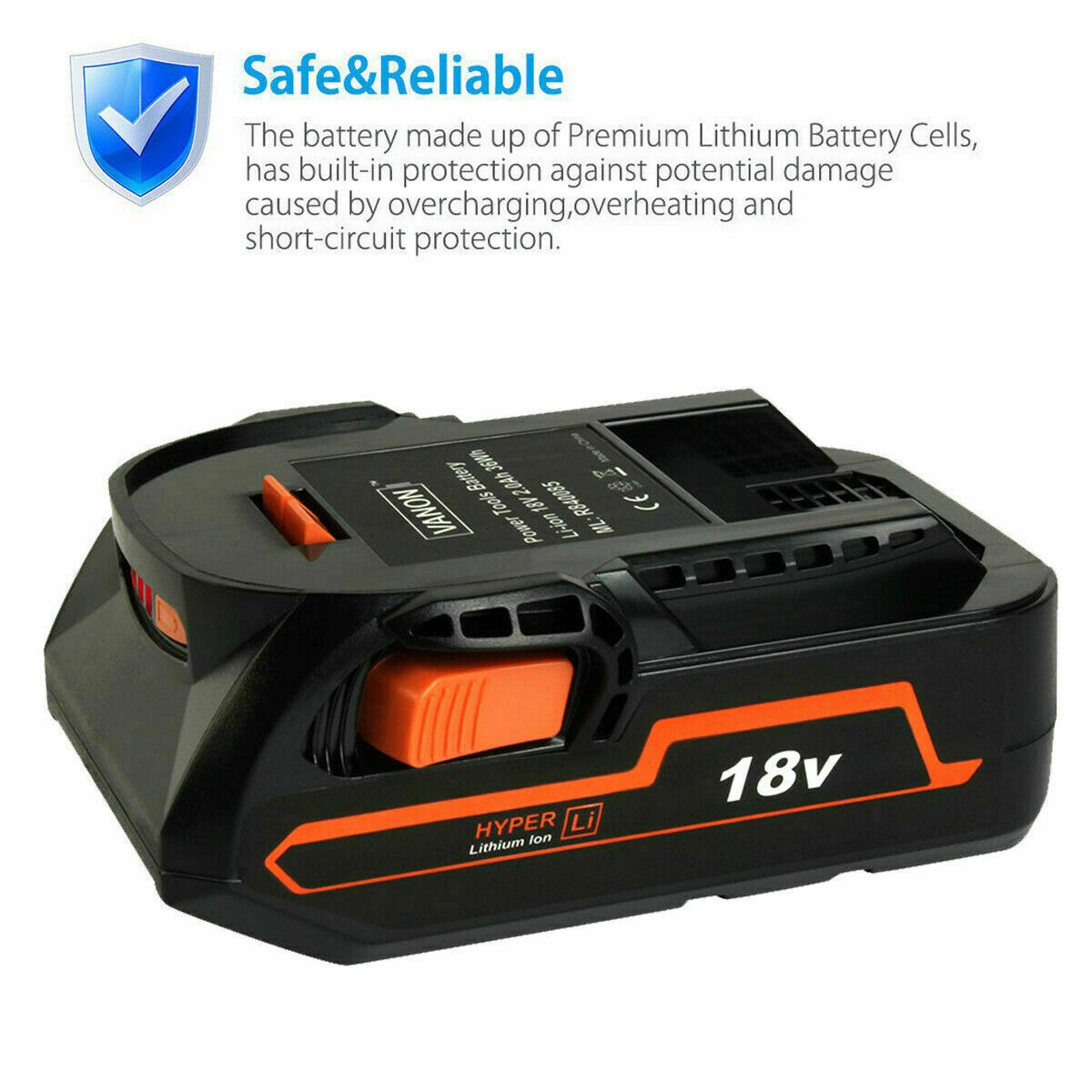18 Volt 4.0AH For RIDGID R840085 R840087 Hyper Lithium-Ion 18V Battery R840083