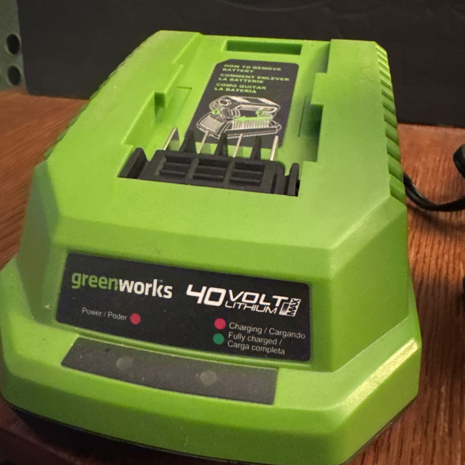 Greenworks 40 Volt OEM Battery And Charger Lithium Max Model 29482