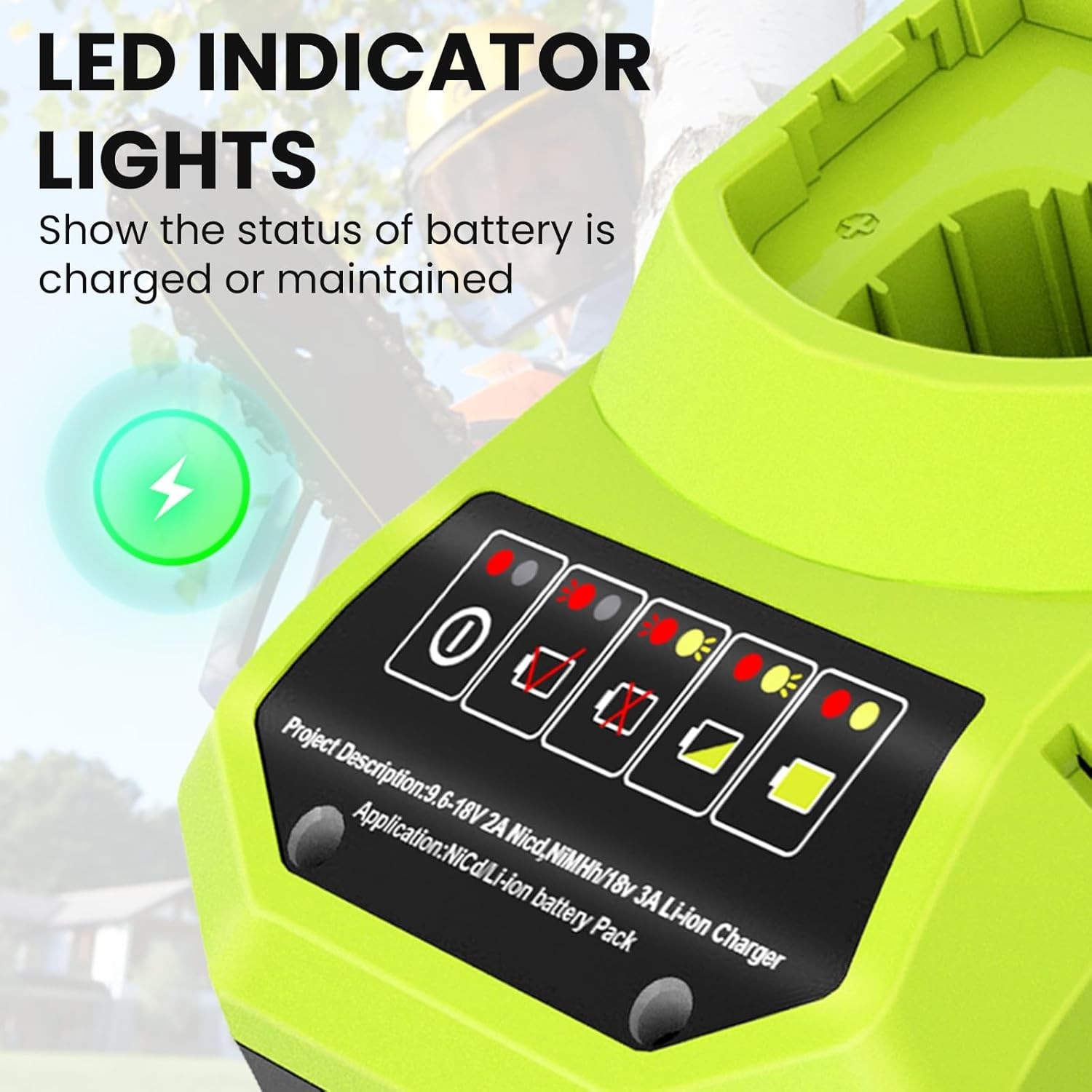 P117 Rapid Charger for Ryobi 18V Batteries – Safe & Efficient Charging Solution