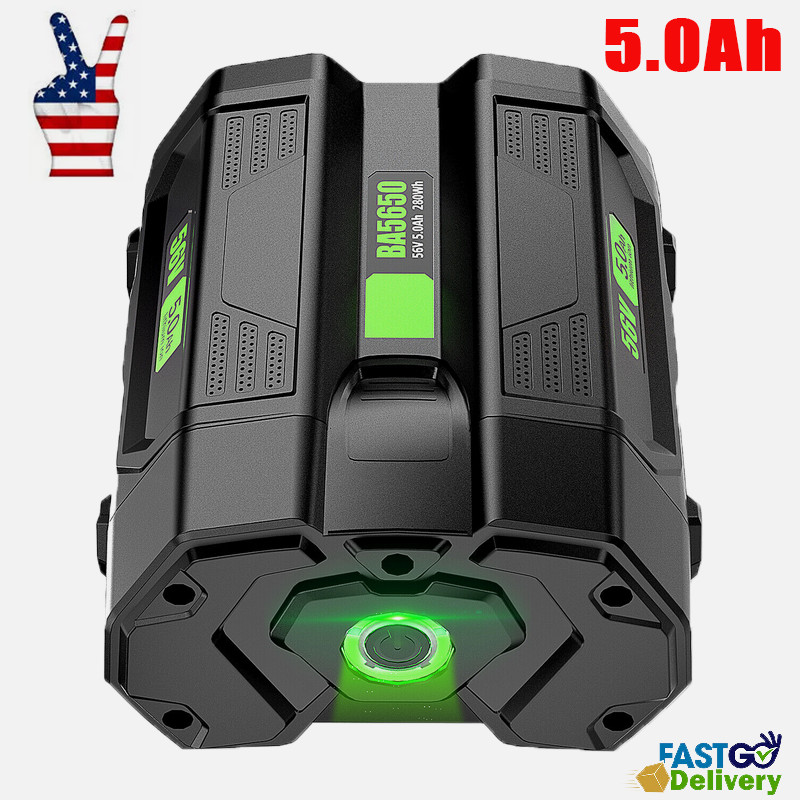 2PACK For EGO 56V 56Volt 5.0AH Battery BA1400 POWER Lithium Ion BA2240 BA2800T