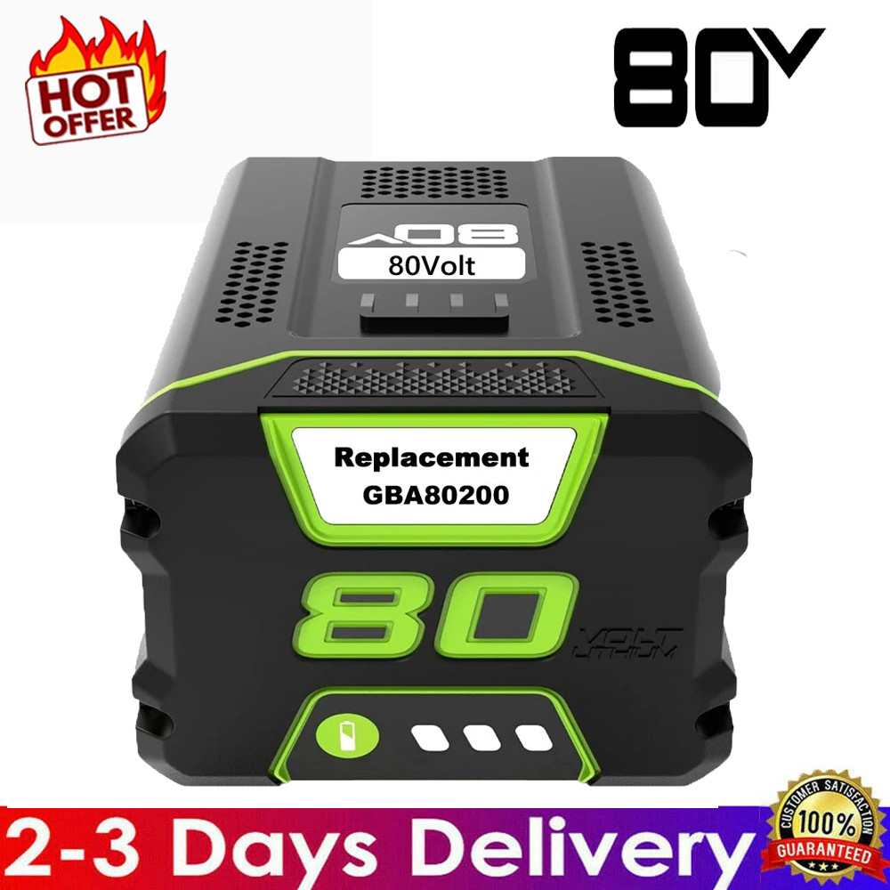 Battery FOR Greenworks 80V Lithium Ion 5.0Ah Rechargeable Li-ion BAB727 GBA80200