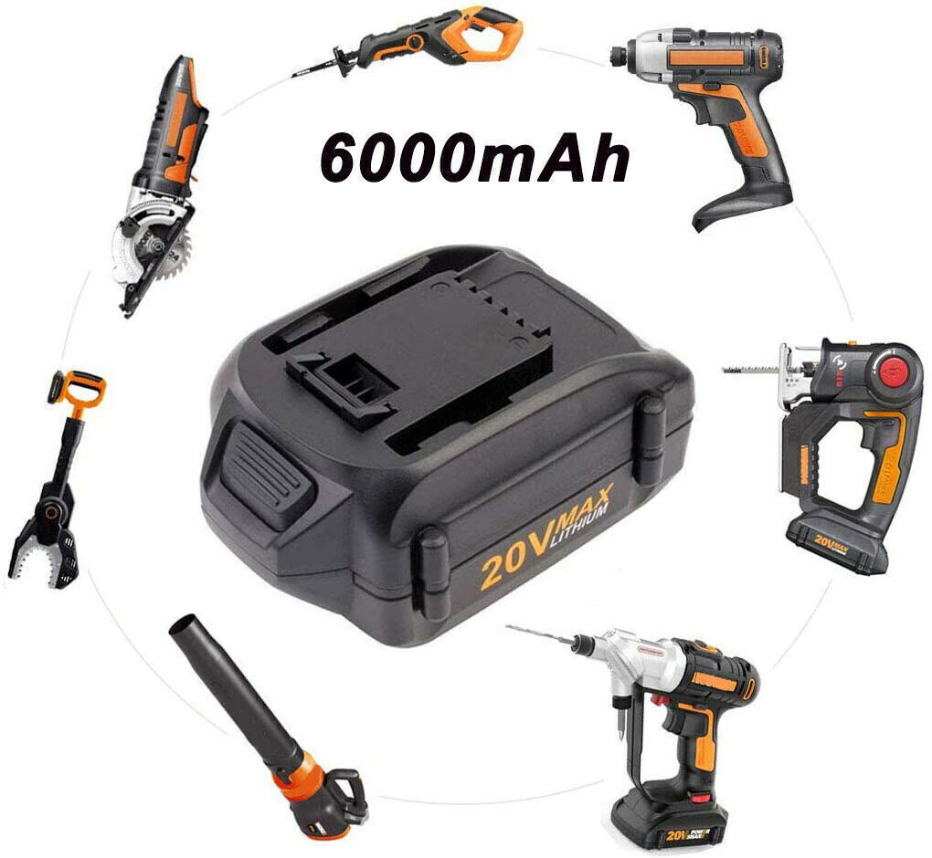 For WORX 20V MAX Extend Lithium 5.0Ah/7.0Ah Battery WA3520 WA3525 WA3575 WG155