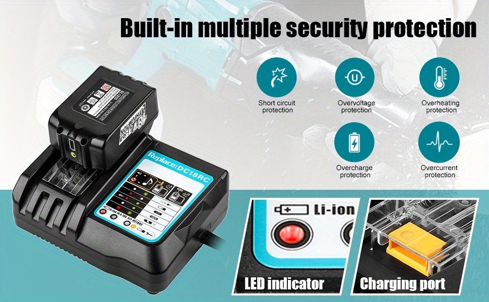 Smart Fast Charger Station with Screen Monitor For LXT Lithium Battery