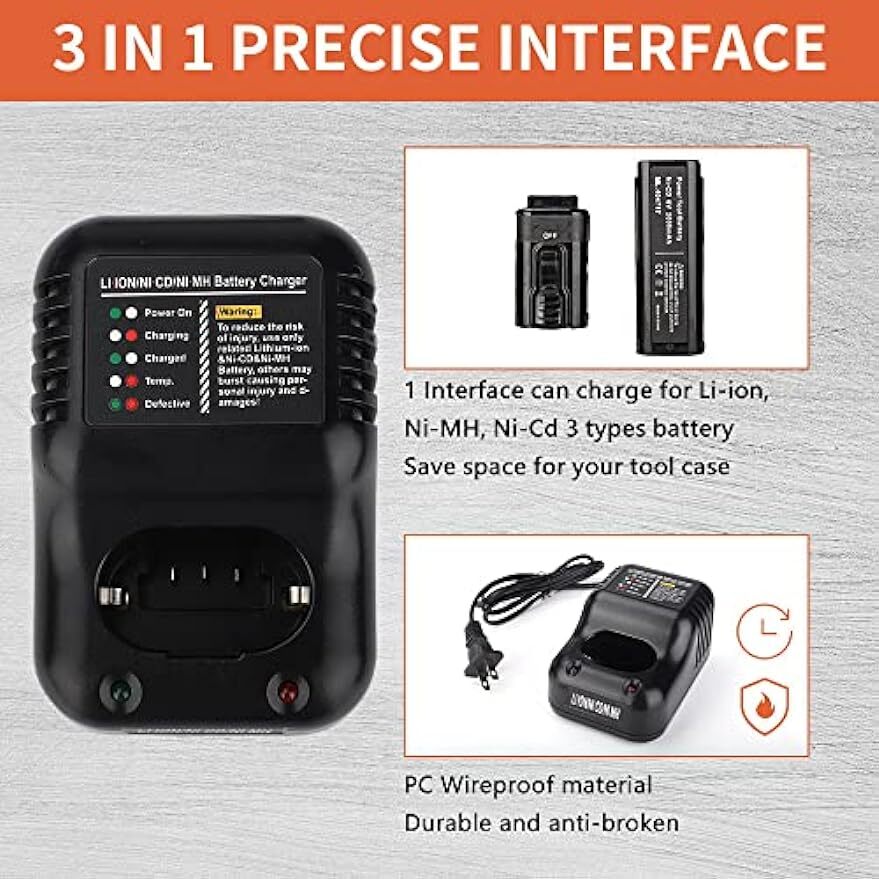 Power Tool Battery Charger For Paslode Li-ion Ni-CD Ni-MH Battery 900476 902667