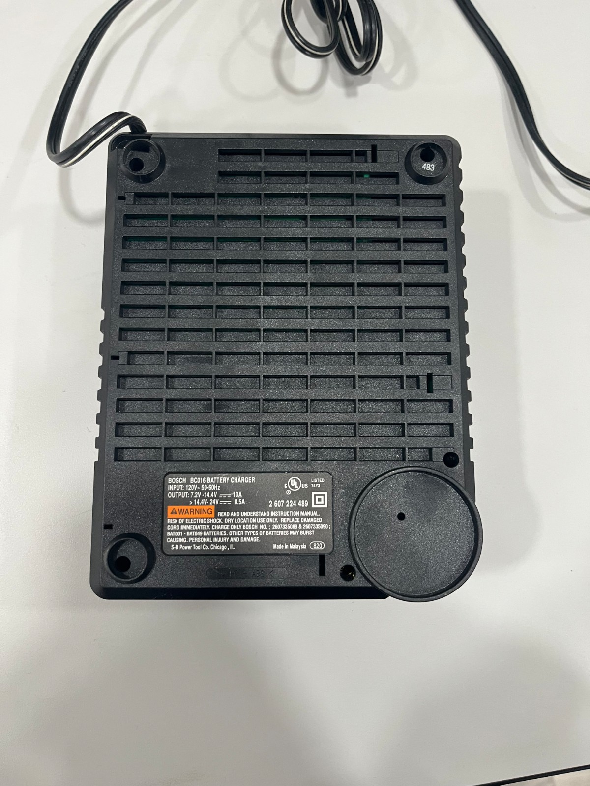 BOSCH BC016 POWER CENTER || BATTERY CHARGER