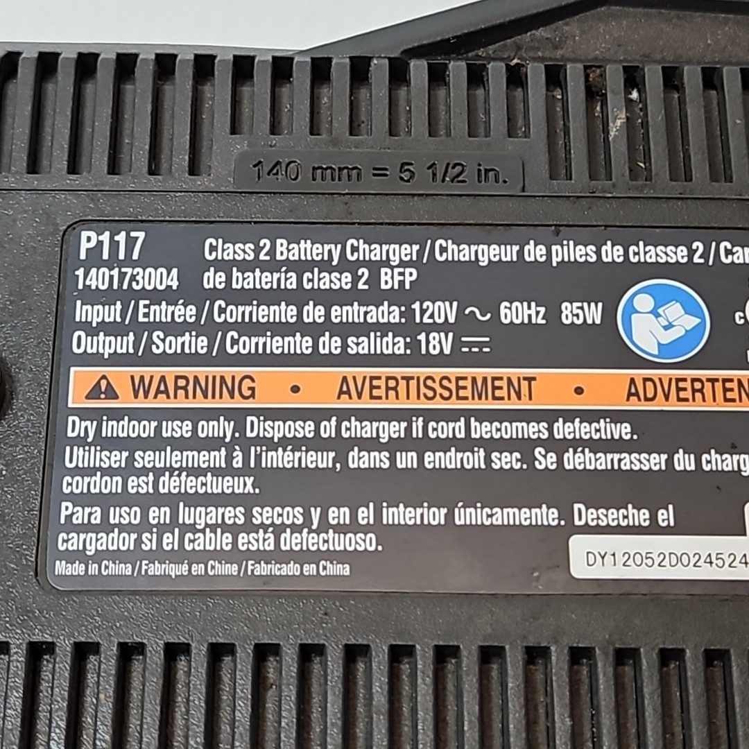 Ryobi ONE+ P117 Rapid 30 Minute Charger Genuine OEM