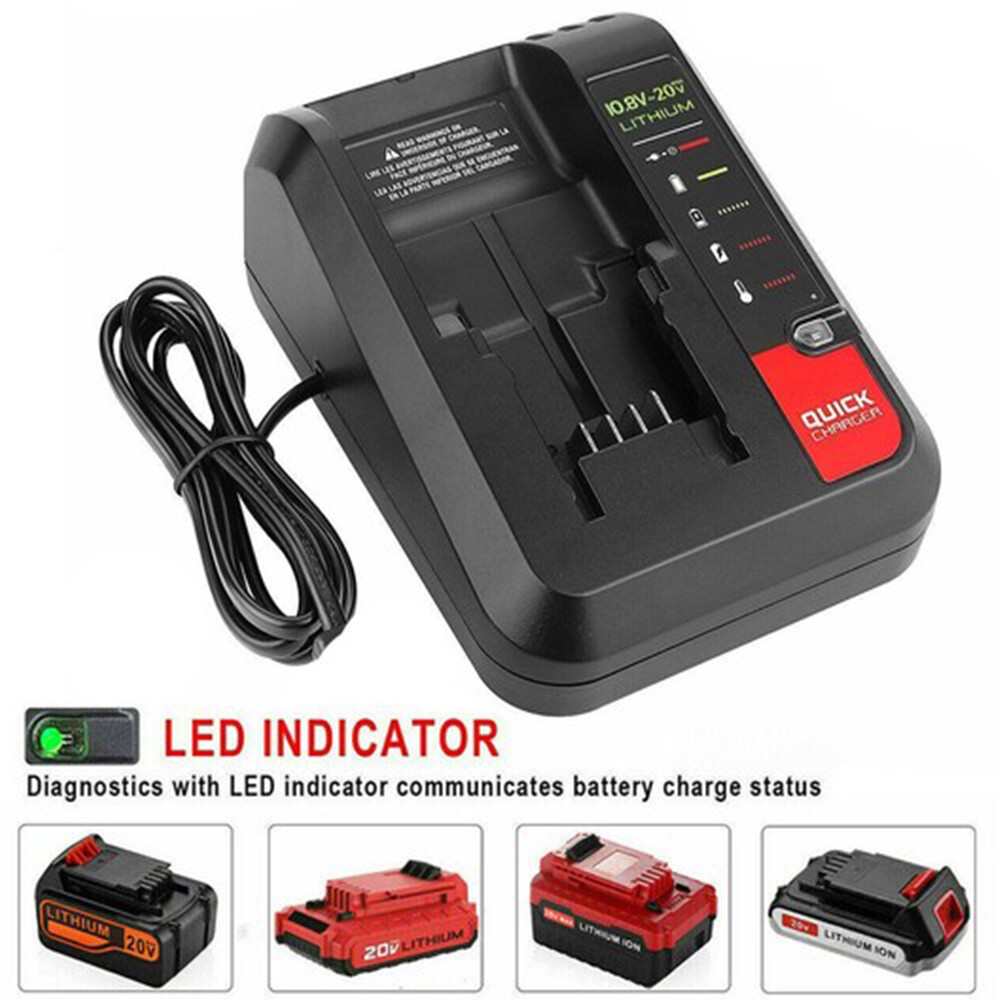 New PCC692L 20V MAX Lithium Battery Charger For Black & Decker and Porter Cable