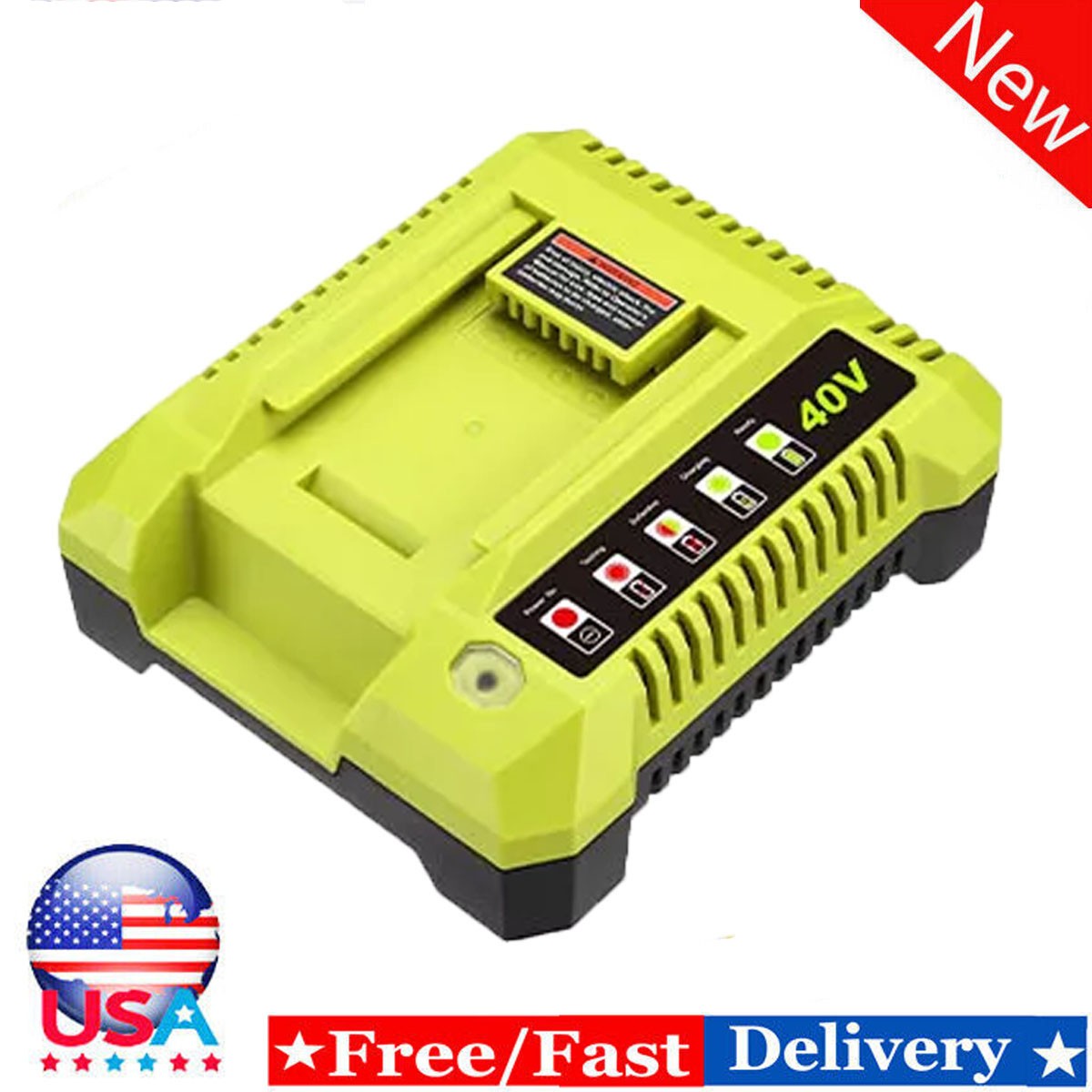 40V OP401 Fast Charger for Ryobi OP4015 OP4026 OP4030 OP4040 OP4050 Battery