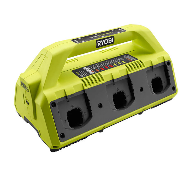 RYOBI ONE+ 18V 6-Port Dual Chemistry IntelliPort SUPERCHARGER with USB Port P135