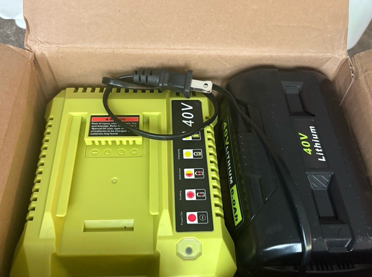OP401 40 Volt Charger for Ryobi with 40V Lithium Battery