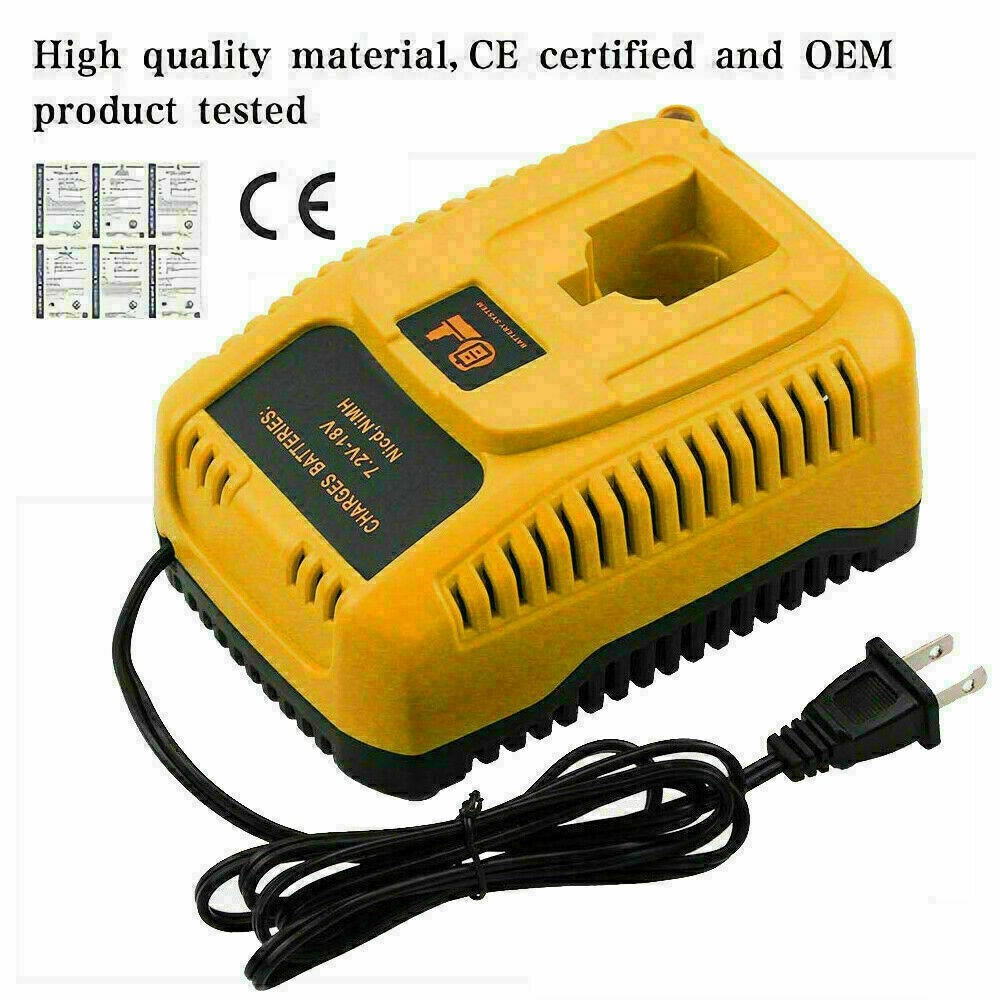 18 Volt DC9310 Charger for Dewalt 7.2V-18V XRP Battery NiCd/NiMh DC9096 DC9098
