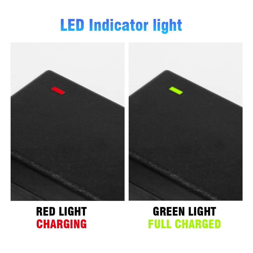 JFX 48V Power Supply 54.6V 2A Battery Charger for 1 Set, Green,Red
