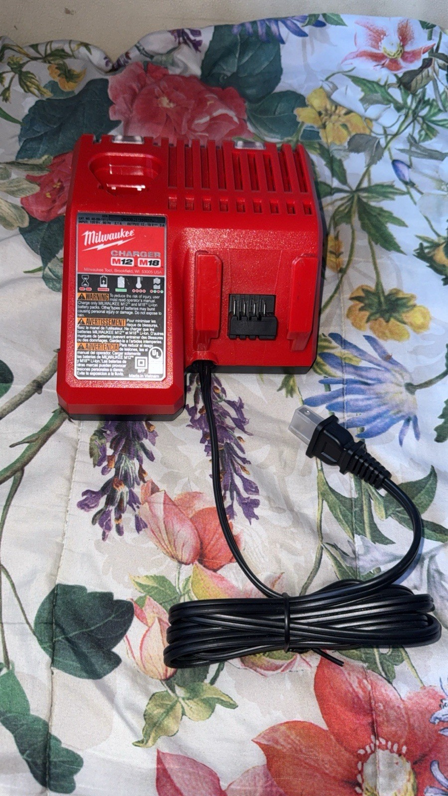 Charger M12-18FC For Genuine Milwaukee 48-59-1812 18V 12V Dual Voltage Battery