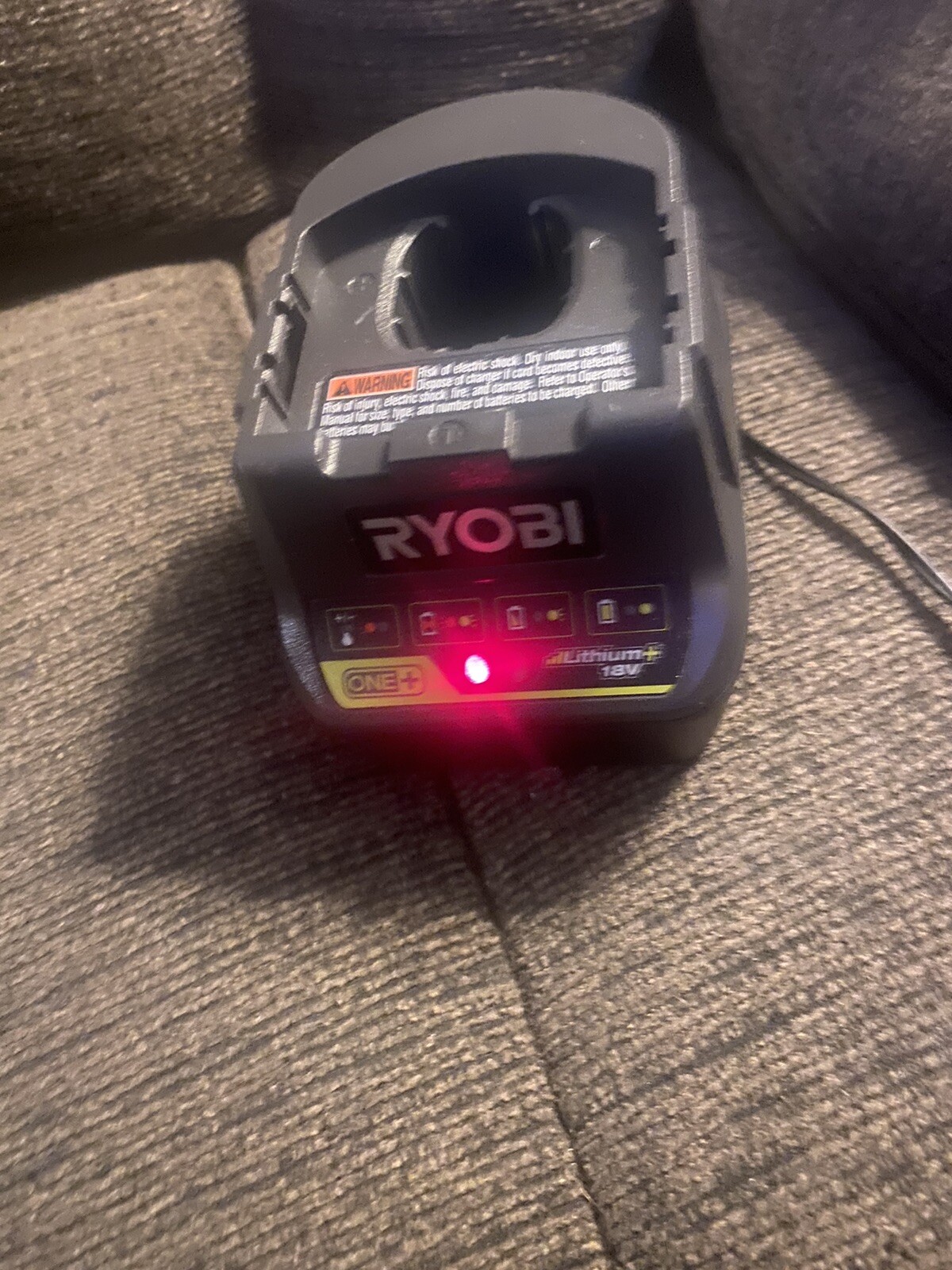 Ryobi One Lithium Ion Battery Charger 18V Max Genuine OEM P118B
