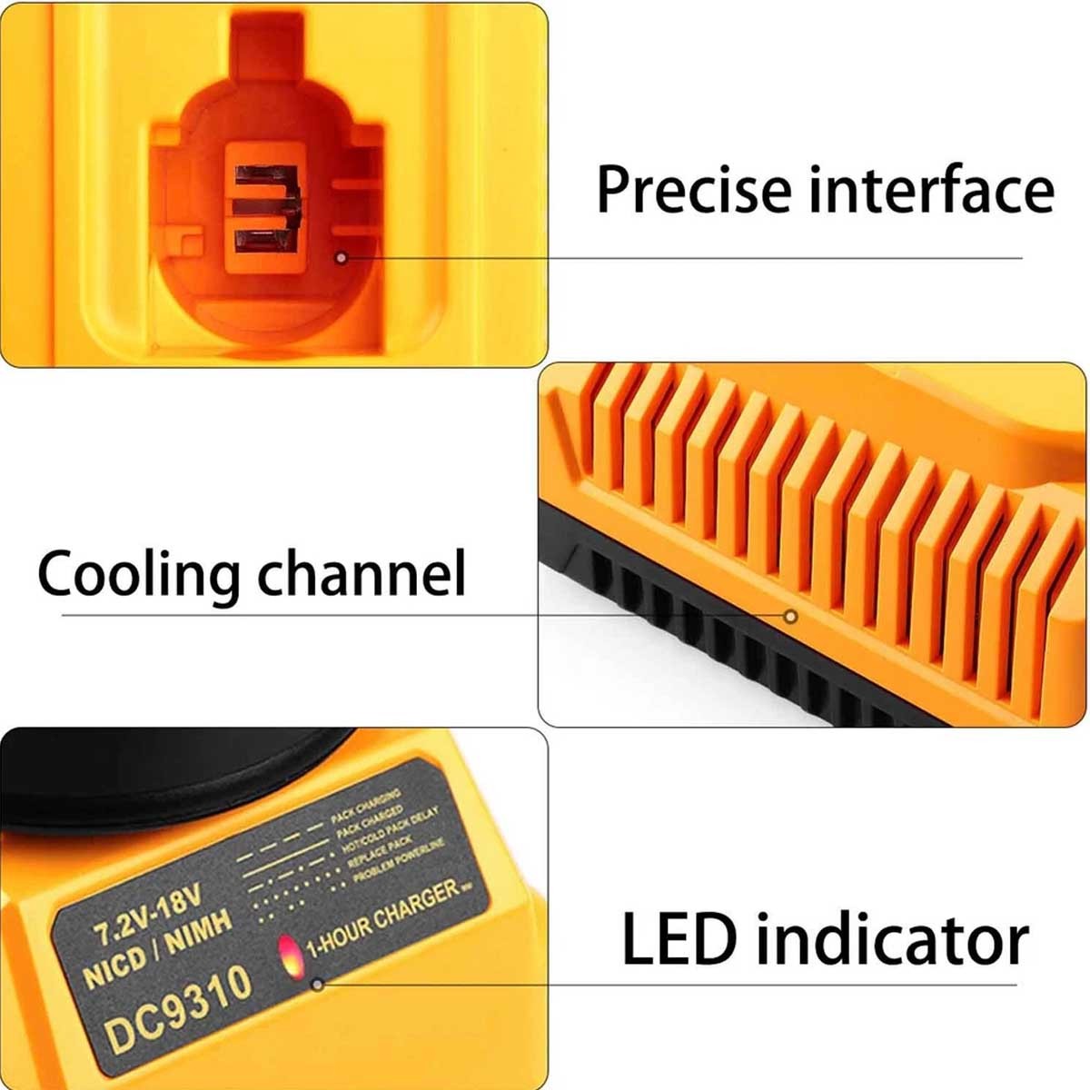 12V Battery /Charger Replacement for DEWALT DC9071 DW9072 DW953 DW965 DW972