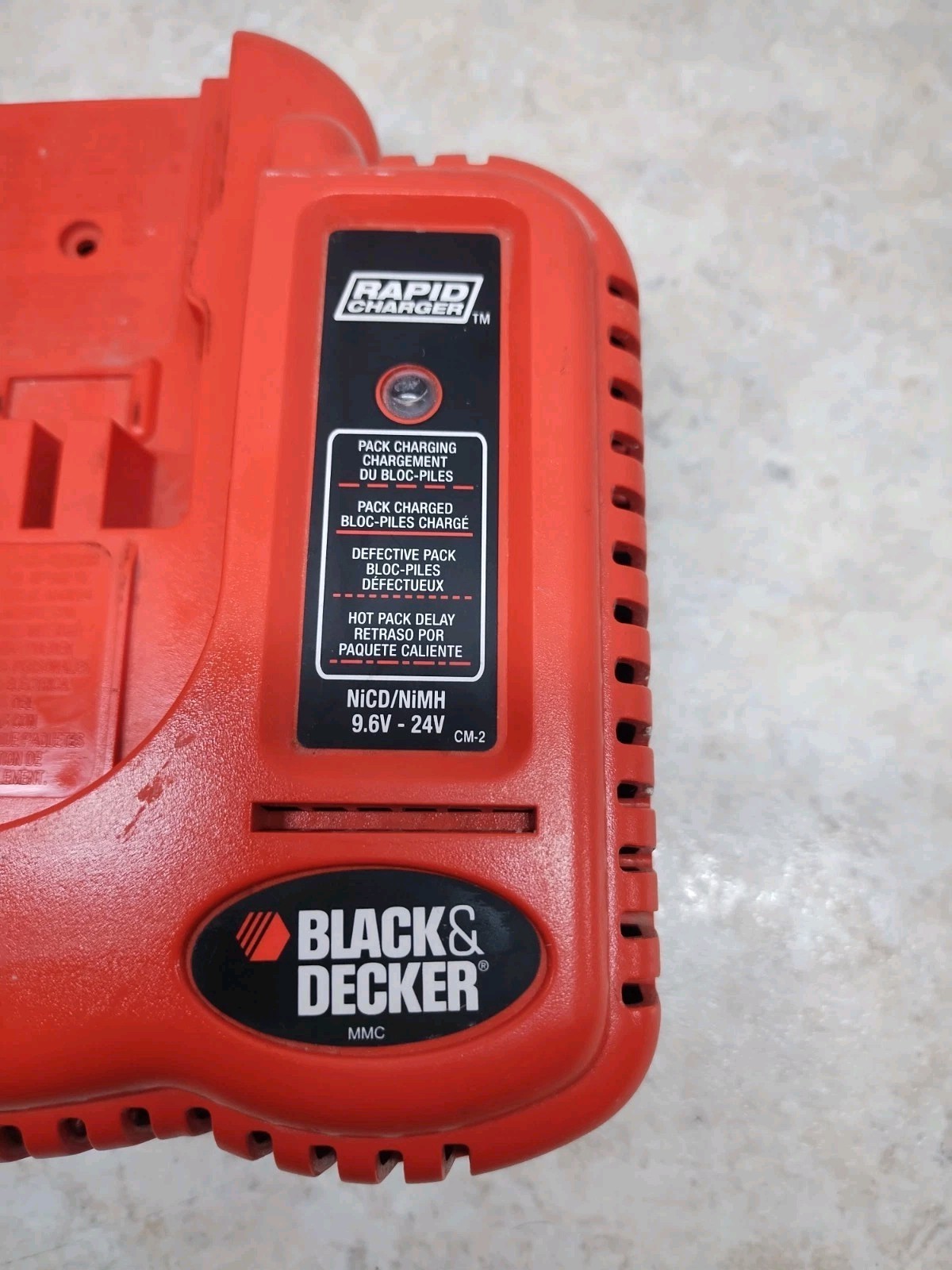 Black & Decker BDFC240  Rapid Battery Charger NICD/NIMH 9.6V-24V