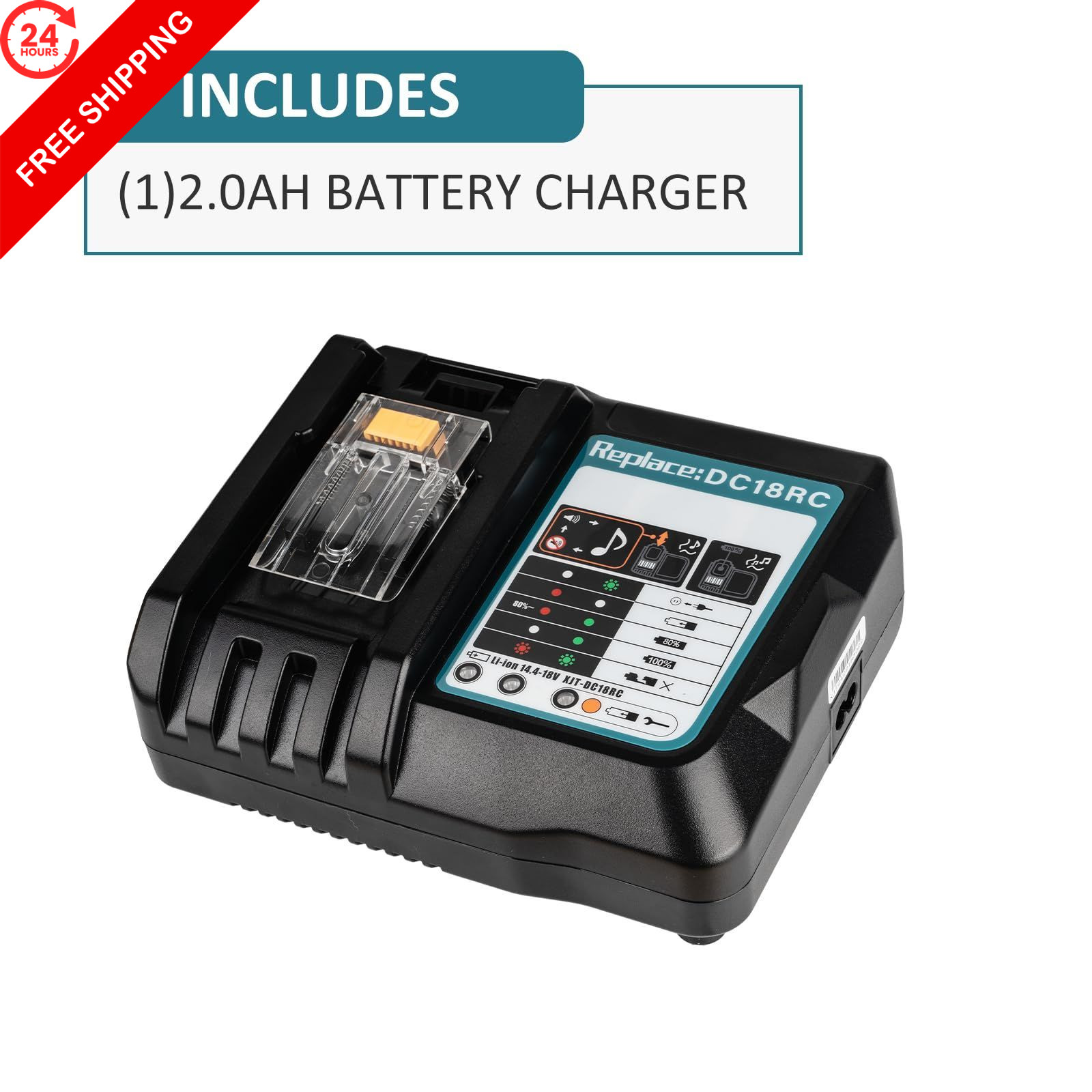 Youxuzuan DC18RC 18 Volt 3.0A Rapid Li-ion Charger Replacement Compatible…