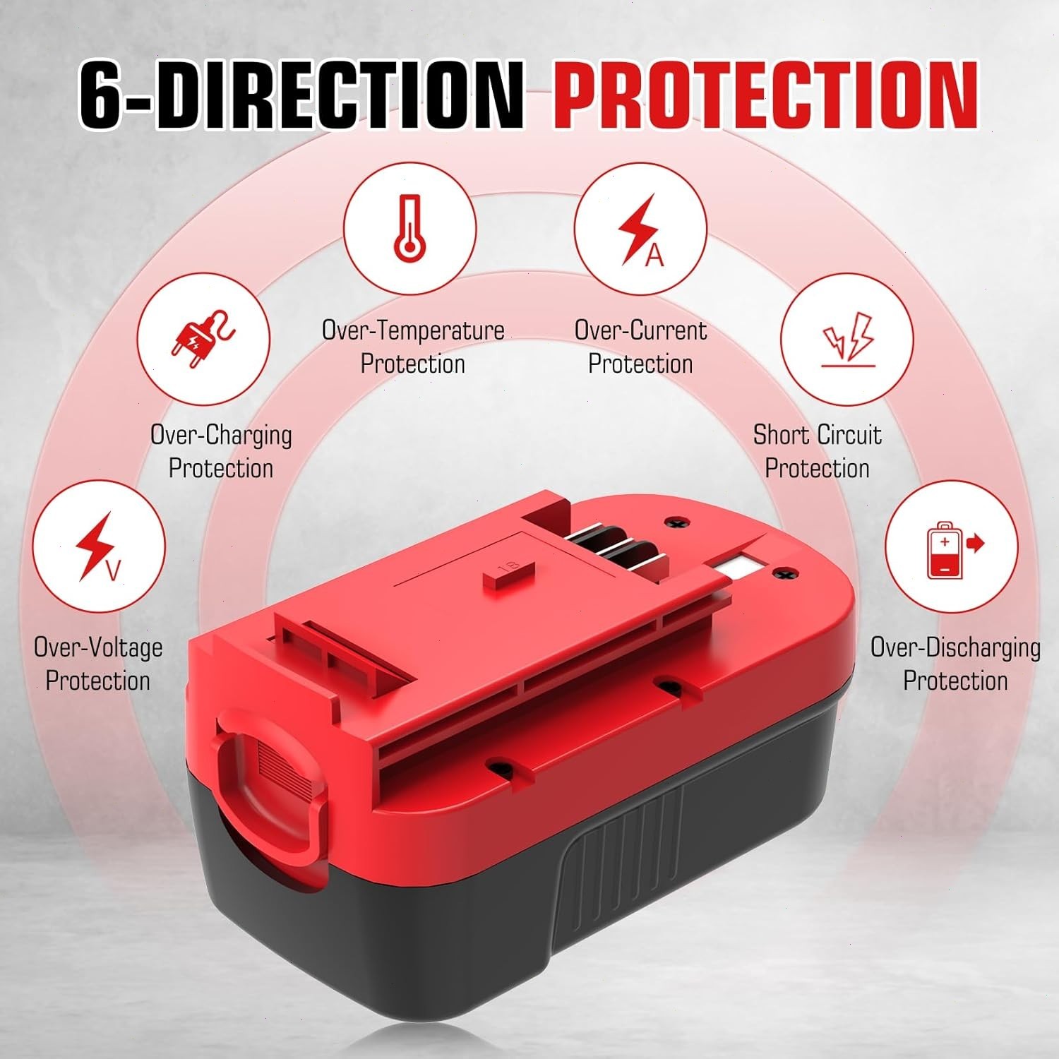 HPB18 18V HPB18-OPE 244760-00 18VOLT BATTERY /CHARGER FOR BLACK DECKER Replace