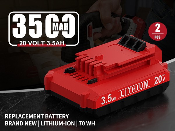 PACK For PORTER CABLE 20V 3.0/8.0Ah Battery Lithium-Ion PCC680L PCC685L