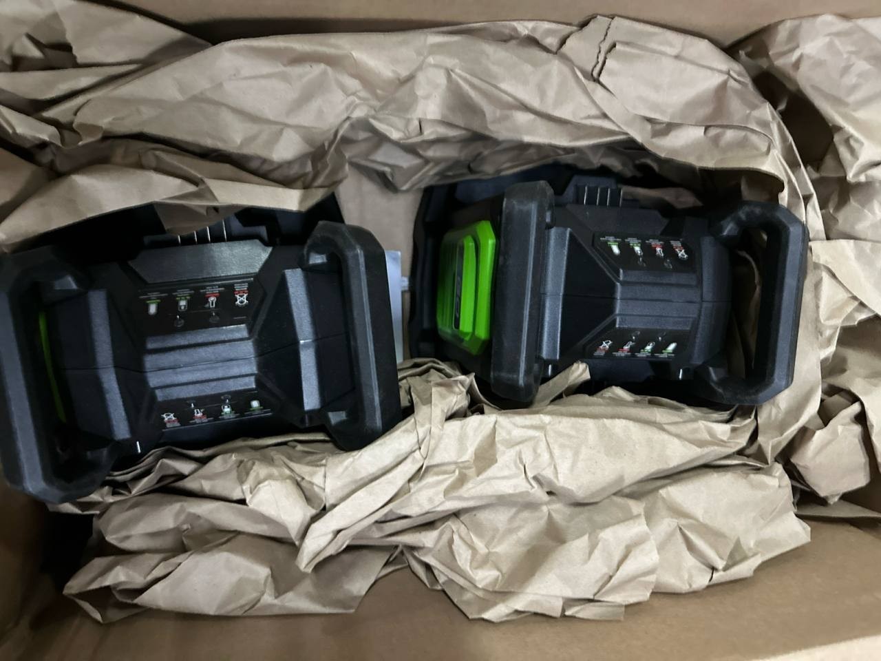 EGO Power+ CH2800D 56V 280W Dual Port Battery Charger – Black/Green NEW (No Box)