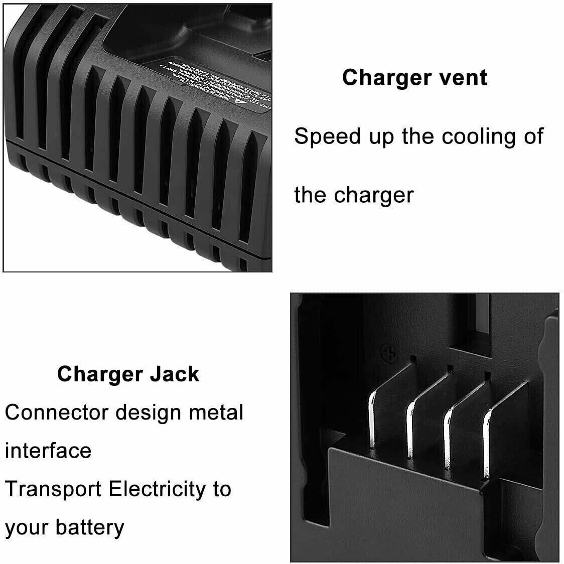 Charger 20V MAX for Black&Decker and Porter Cable 20V Volt Lithium Battery NEW