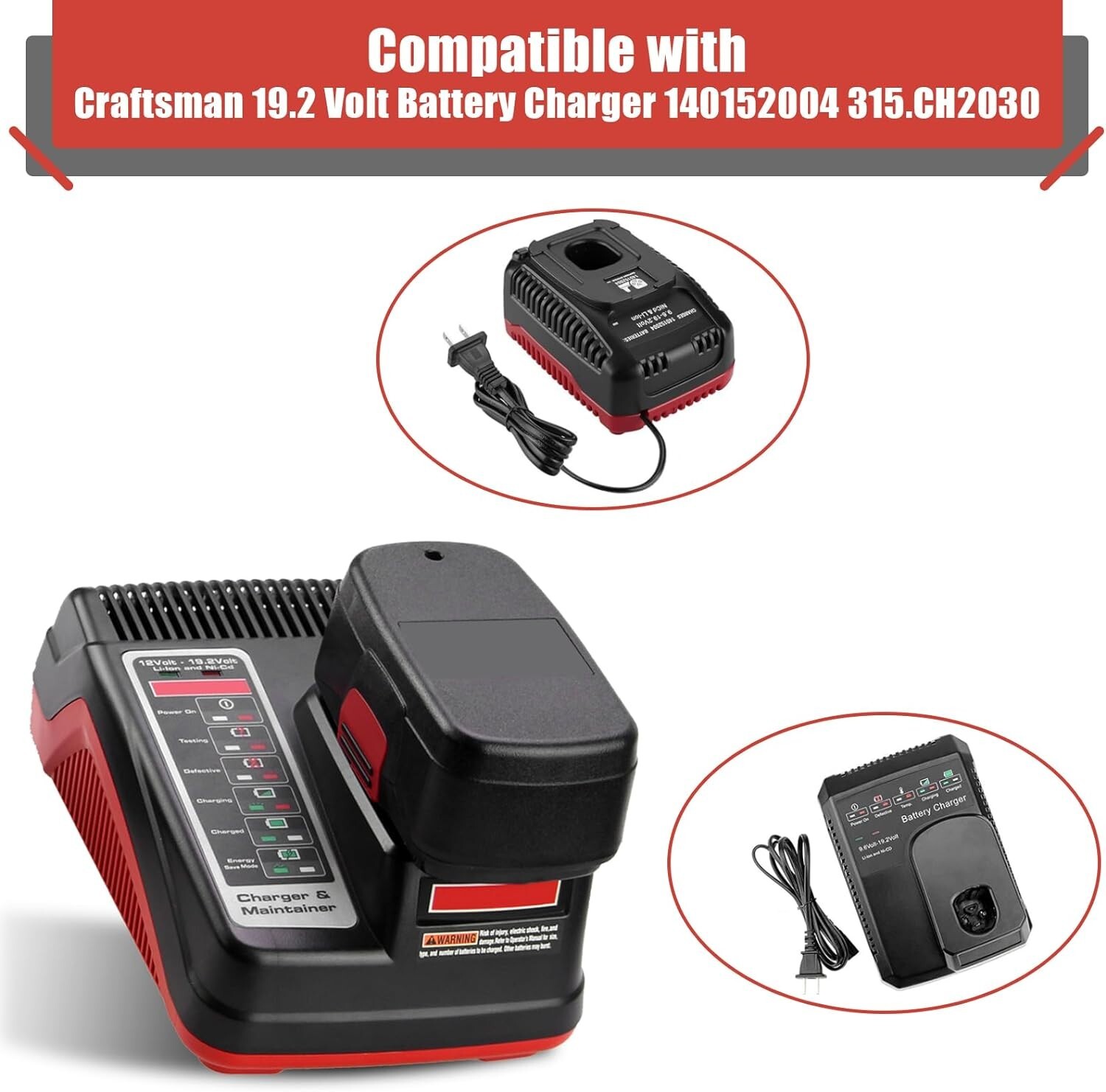 19.2V DieHard Battery / Charger For Craftsman C3 11375 130279005 Cordless Drill