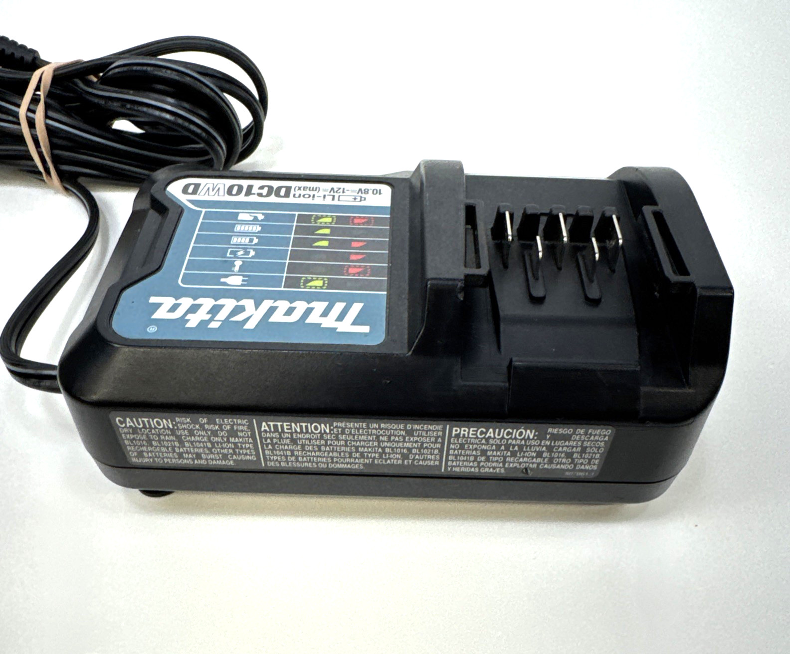 Makita DC10WD CXT 12V Li-Ion Charger, Black/Blue (Tested)