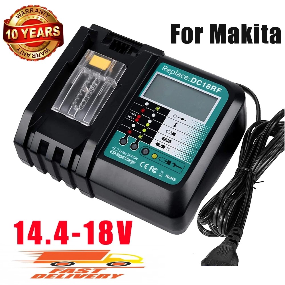 For Makita DC18RC 18V LXT Lithium‑Ion Rapid Optimum Battery Charger BL1830 1860