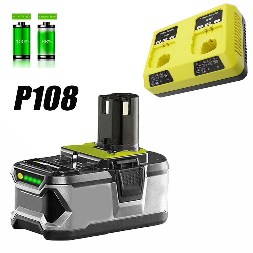18V 12.0Ah For RYOBI Plus High Capacity Lithium Ion Battery P108- USA Ship NEW