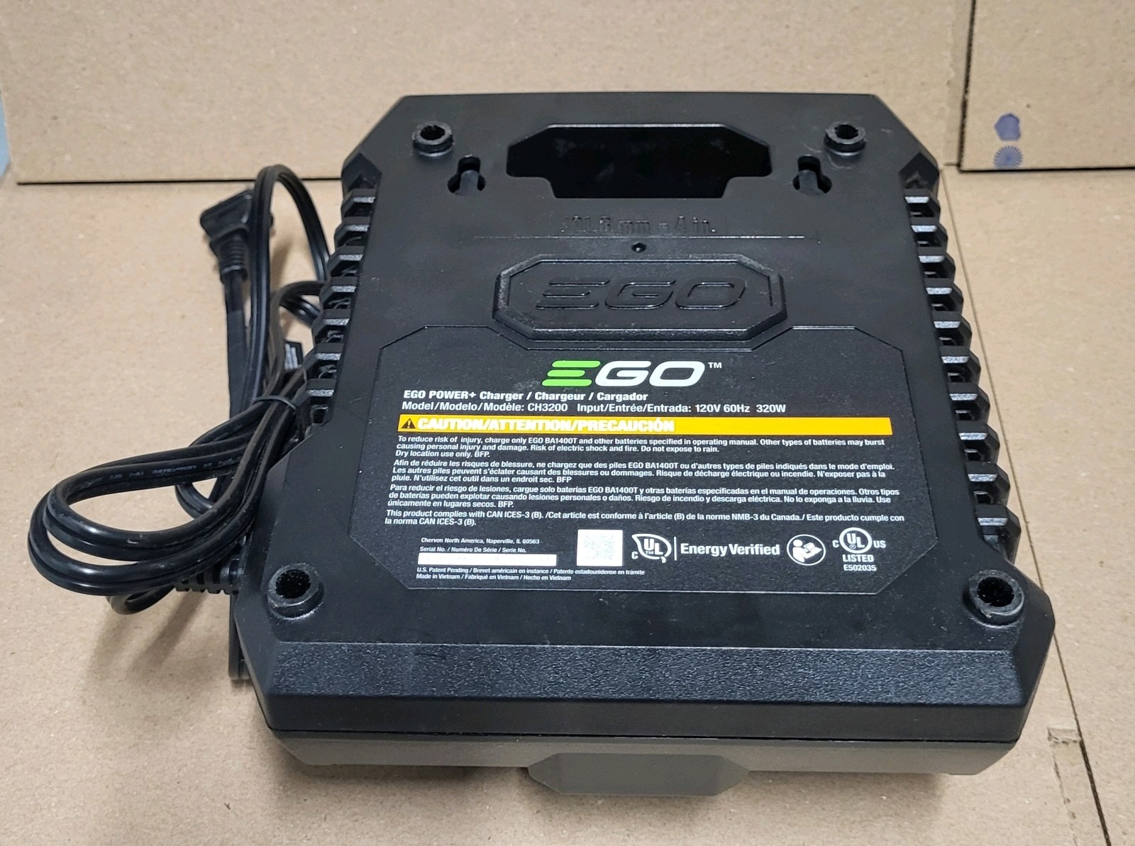 EGO Power CH3200 320W 56-Volt Lithium-ion Fast Charger For Parts