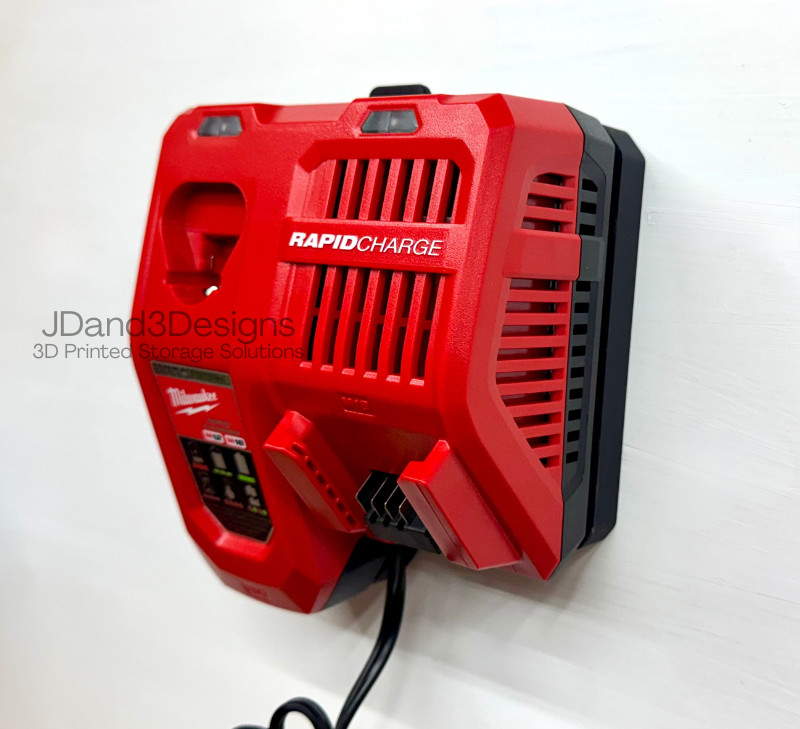 MOUNT for M12-M18 Combo Milwaukee RAPID CHARGER w/ Removable Top Clamp